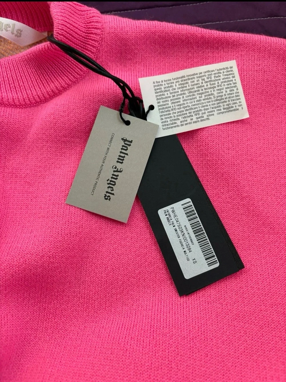 Palm Angels Neon Palm Knit Sweater XS